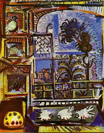 The Pigeons Workshop IIII 1957 Pablo Picasso Oil Paintings